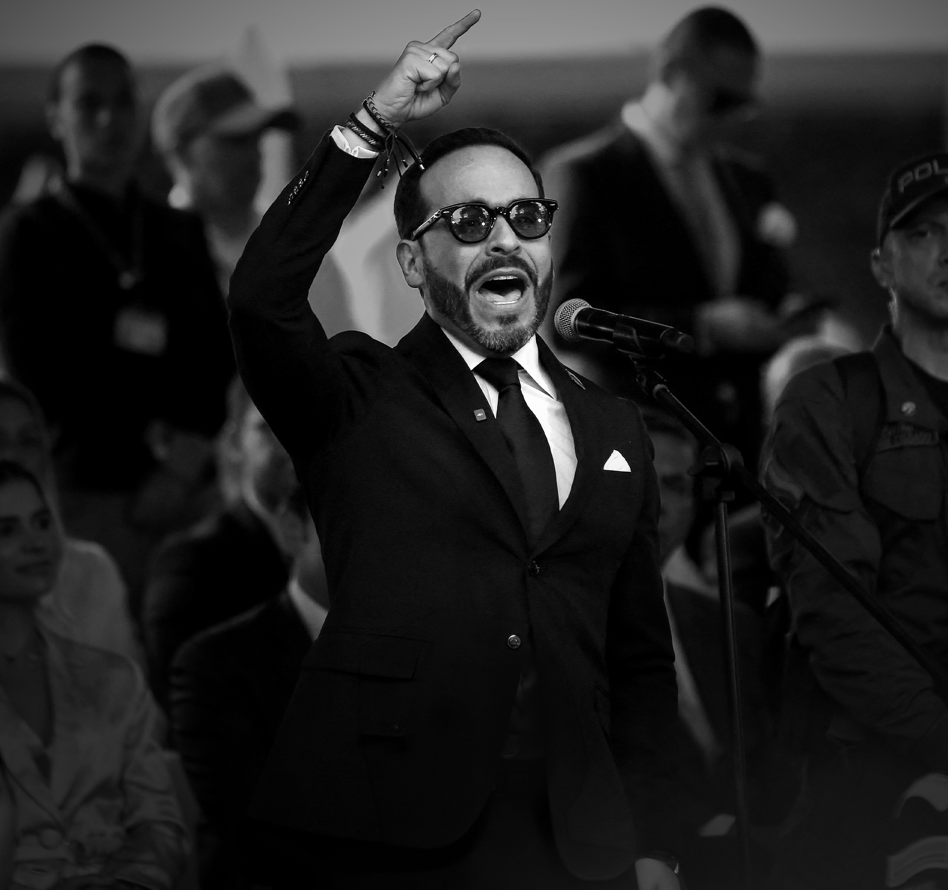 Abelardo de la Espriella en un acto de campaña